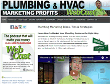 Tablet Screenshot of plumbingmarketing.net